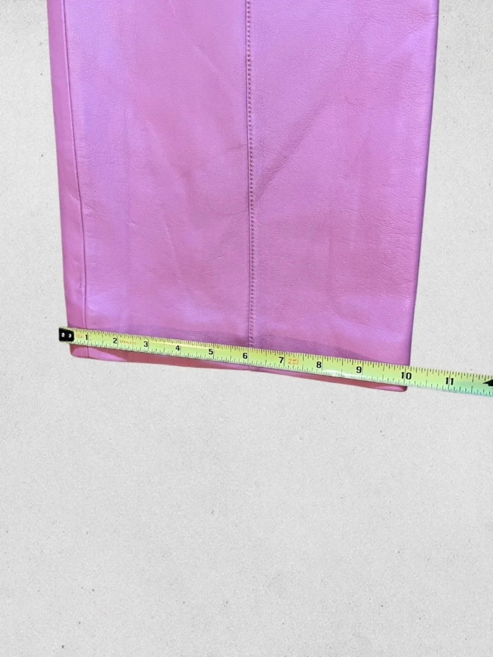 Ena Pelly Danielle Mauve Leather Pants Wide Leg High Rise NWT Size 4 Minimalist
